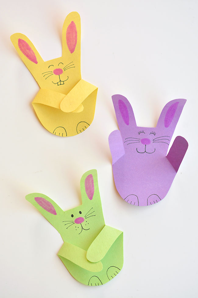 Cómo hacer conejitos de papel?